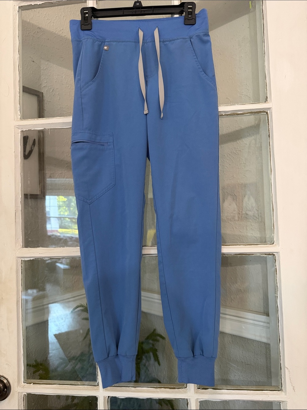 Figs Women's Track Jogger Pants in Sky Blue